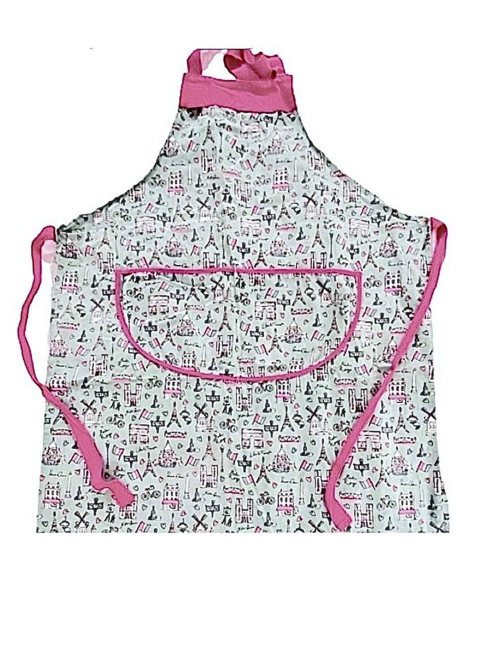 Milly Green- Kids Cotton Paris Themed Apron.